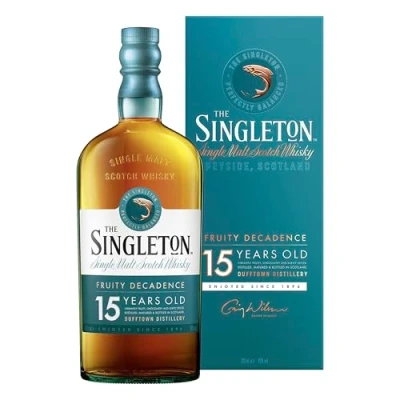 Abbildung von The Singleton of Dufftown 15 Jahre Speyside Single Malt Scotch Whisky Pur, auf Eis oder im Cocktail handgefertigt in Schottland 40% vol 700ml Einzelflasche