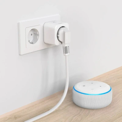 Abbildung von Hama Smarte WLAN Steckdose, Matter, per Sprache/App steuern, nachrüstbar, 3 Smart Home Zubehör