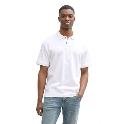 Abbildung von TOM Tailor Denim Structured Poloshirt, Herren, Größe: XS, White