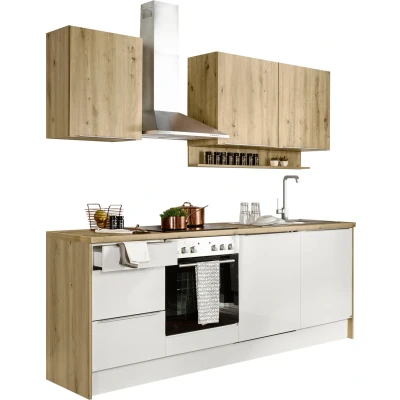 Abbildung von set one by Musterring Küchenzeile &quot;Nashville&quot;, (Set), mit E Geräten, Breite 235 cm