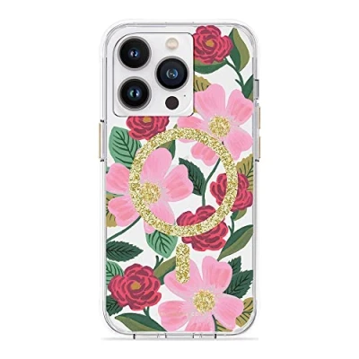 Abbildung von Rifle Paper Co. iPhone 14 Pro Hülle [kompatibel mit MagSafe] [3 m Fallschutz] Niedliche 6,1 Zoll Blumenmuster, kratzfeste Technologie, stoßfestes Material, schlanke Passform