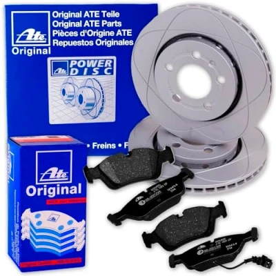 Abbildung von ATE PowerDisc Bremsscheiben 256mm + Beläge vorne für Polo 6R 6C A1 8X