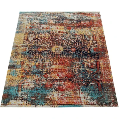 Abbildung von Paco Home Teppich &quot;Artigo 420&quot;, rechteckig, Kurzflor, Vintage Design, In und Outdoor geeignet, Wohnzimmer