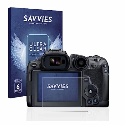 Abbildung von Savvies 6 Stück Schutzfolie für Canon EOS R7 Displayschutz Folie Ultra Transparent