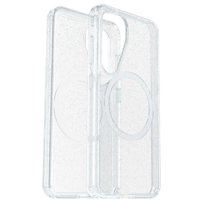 Abbildung von OtterBox Symmetry Series Clear transparente Hülle mit Magneten für Samsung Galaxy S25, stoßfest, sturzsicher, schützende Hülle, 3X getestet nach Militärstandard, Stardust