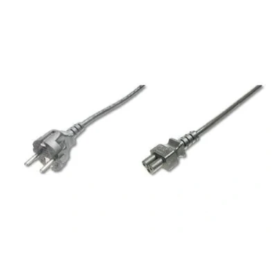 Abbildung von DIGITUS Netz Anschlusskabel 1.2 m CEE 7/7 (Typ F) auf C5 Stecker / Buchse H05VV F3G 0.75 mm²