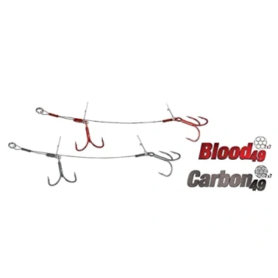 Abbildung von Savage Gear Carbon49 Double Stinger #2/0 13.5cm 23kg 2szt. (54884)