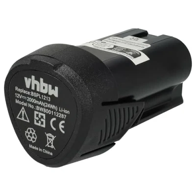 Abbildung von vhbw Akku Ersatz für Ryobi BSPL1213 Elektrowerkzeug (2000 mAh, Li Ion, 12 V)