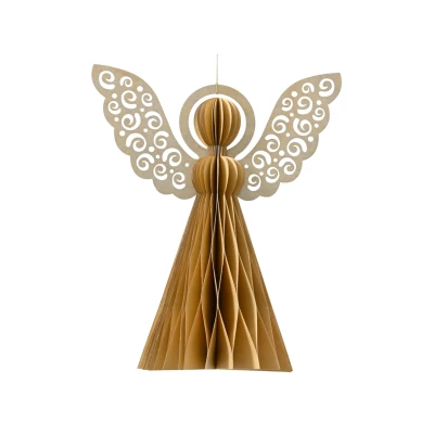 Abbildung von Decoris Engel Papier sand 8cm