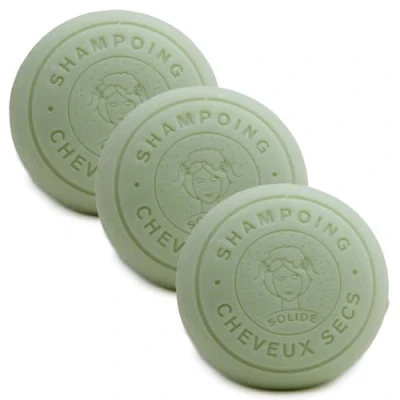 Abbildung von Label Provence French Shampoo Bar aus Bio Eselsmilch für trockenes Haar 100 g Riegel 3er Set