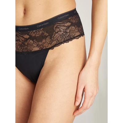 Abbildung von Calvin Klein Underwear Modern Coordinate Thong String, Damen, Größe: XS, Black