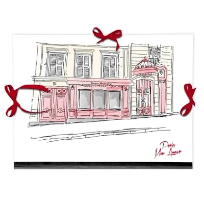 Abbildung von Clairefontaine 812441C Zeichenmappe Moulin Rouge, 28x38 cm, Verschluss mit Bändern, 1 Stück