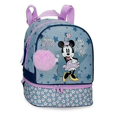 Abbildung von Disney Minnie Style Rucksack Lunch Bag Blau 23x28x13 cm Polyester 8,37L