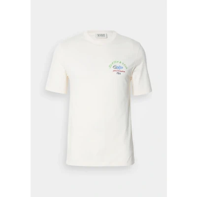 Abbildung von Scotch &amp; Soda Herren Front Back Artwork T Shirt, Eggnog 100, XL