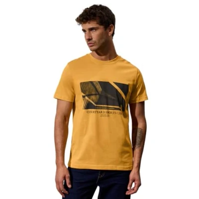 Abbildung von Street One MEN Tshirt print, Herren, Größe: Large, Gelb