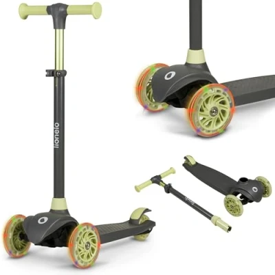 Abbildung von lionelo Dreiradscooter JESSY, (Set, Set), Beleuchtete, große Räder, Ergonomisches Design