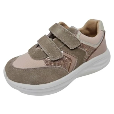 Abbildung von Bisgaard YUKI Glitter Sneaker low für Kinder, Größe: 27, Taupe Schuhe