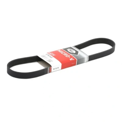 Abbildung von GATES Micro V 6PK948 Keilrippenriemen 948 6 Polyester, EPDM (Ethylen Propylen Dien Kautschuk) VOLKSWAGEN: Golf 5 Schrägheck, Touran I