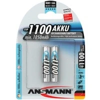Abbildung von ANSMANN Akku AAA Micro Typ 1150mAh(min 1050mAh) 1.2V Leistungsstarke NiMH Akkus für Geräte mit hohem Stromverbrauch wiederaufladbare Batterien ideal Blitzgerät Kamera&amp;Fernbedienung 2Stück