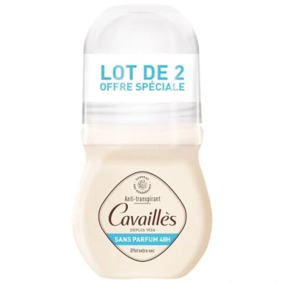 Abbildung von Rogé Cavaillès Absorb+ Deodorant parfümfrei 48H 2 x 50ml