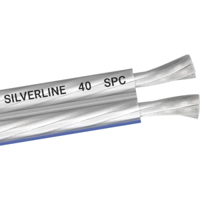 Abbildung von OEHLBACH Silverline SP 40 Stereo HI FI Lautsprecherkabel Boxenkabel mit SPOFC (versilbertes Kupfer) 2x4mm² Mini Spule Lautsprecher Kabel 8m