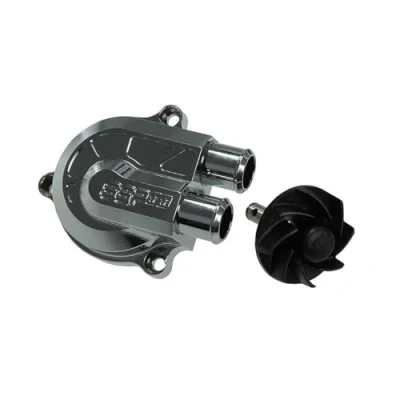 Abbildung von Wasserpumpe STAGE6 SSP CNC in chrom für YAMAHA Aerox 50 Cat (ab Bj. 2003) Typ:SA14