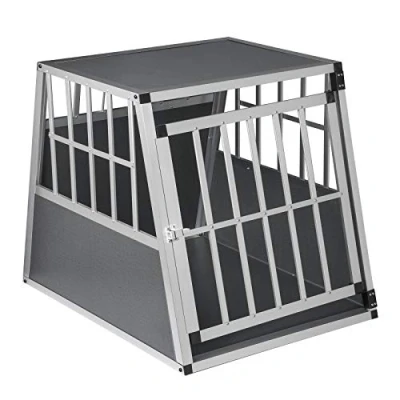 Abbildung von EUGAD Tiertransportbox, Hundetransportbox Alu Reisebox Autobox 85x65x69 cm