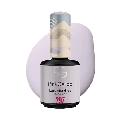 Abbildung von Pink Gellac UV Gel Nagellack 297 Lavender Grey 15 ml Lack Violett Lang Anhaltend Polish Nägel in Salonqualität Nails Lampe Made Holland
