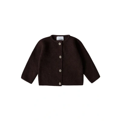 Abbildung von Stellou &amp; friends Strickjacke für Kinder, Größe: 86/92, Dunkelbraun