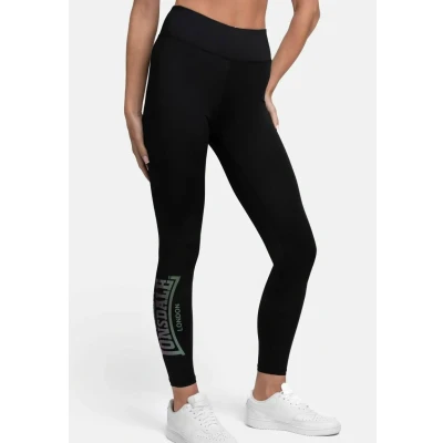 Abbildung von Lonsdale Coalmoor Leggings Hosen, Damen, Größe: Large, Black rainbow
