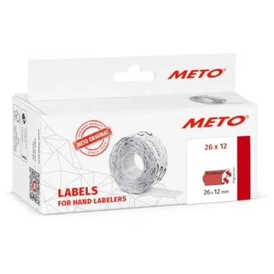 Abbildung von Original Meto Preisauszeichner Etiketten Vordruck « Sonderpreis » (26x12 mm, 1 zeilig, 6.000 Stück, fluor rot, permanent haftend)