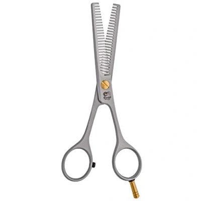 Abbildung von Cerena Effilierschere Sahara 5.5 (14 cm) 28 Zähne Friseurschere aus rostfreiem Edelstahl und mit beidseitiger Zahnung made in Solingen, Germany