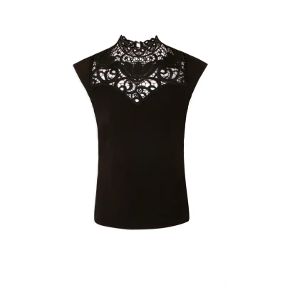 Abbildung von Morgan Ditra Tshirt print, Damen, Größe: 42, Black