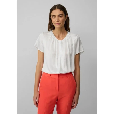 Abbildung von s.Oliver Black Label AUS MIT Falten AM Ausschnitt Bluse, Damen, Größe: 46, Creme