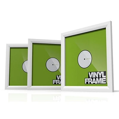Abbildung von Glorious VINYL FRAME SET White 3x Cover Rahmen für 12 Platten, einfaches Anbringen und Austauschen, einstellbare Halterung, weiß AMS WHT