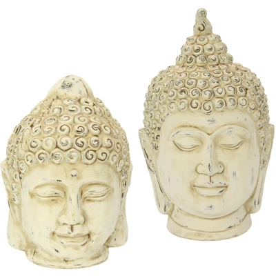 Abbildung von I.GE.A. Dekofigur &quot;Buddha Kopf&quot;, 2er Set
