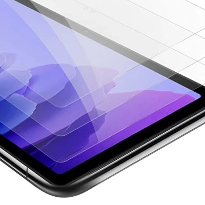 Abbildung von Cadorabo 3X Tablet Panzer Schutz Glas für Samsung Galaxy Tab A7 (10.4 Zoll) 3 Stück Schutzfolie in Ultra Klar Hüllen freundlich Gehärtetes (Tempered) Dipslayschutz Folie 9H Anti Kratzer