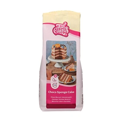 Abbildung von FunCakes Mix für Choco Biskuitkuchen: Einfach zu verwenden, wunderbar leichter Schokoladenkuchen, perfekt die Kuchendekoration, Konditorqualität, Schokoladenkuchenbasis, Halal., 1 kg