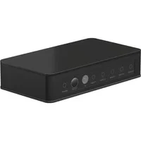 Abbildung von goobay 58489 HDMI Switch 4 auf 1 / Verteiler unterstützt Auflösungen bis zu 4K@60Hz Anschluss von 4x Quellgeräten an 1x Ausgabegerät wie,TV,PS5,Xbox