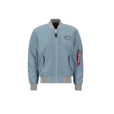 Abbildung von Alpha Industries MA1 Bomberjacke, Herren, Größe: Large, Grey blue