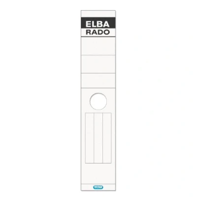 Abbildung von Elba 04407 Ordnerrückenschild für Hängeordner 81417 rado lang/breit VE=10 Stück weiß