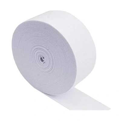Abbildung von LIMIKPH 5 Meter Gummiband zum Nähen, 35mm 45mm 55mm 65mm breit Schwarz, Weiß Stretch (Weiß, 5mx45mm)