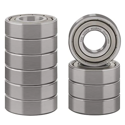 Abbildung von XiKe 6204ZZ Kugellager 20x47x14mm Vorgeschmiert｜Chromstahl｜Metall Doppeldichtung, 6204 2Z Rillenkugellager mit Abdeckungen, 10er Packung