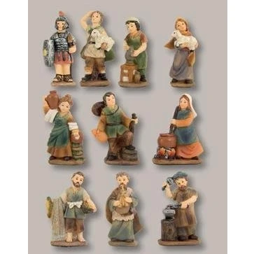 Abbildung von Unbekannt Krippenfiguren Markus Krippe Zusatzfiguren 10tlg, geeignet für 3cm Figuren