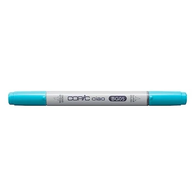 Abbildung von COPIC Ciao Marker Typ BG 05, Holiday Blue, vielseitiger Layoutmarker, mit einer mittelbreiten und Brush Spitze