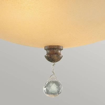 Abbildung von Feiss FE Chateau SF Deckenleuchte E27 40W Stahl, Glas; Bronze mokka B:39.2cm Ø39.2cm dimmbar