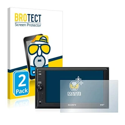 Abbildung von BROTECT Entspiegelungs Schutzfolie für Sony XAV AX1005DB (2 Stück) Matte Displayschutz Folie, Anti Reflex, Fingerprint