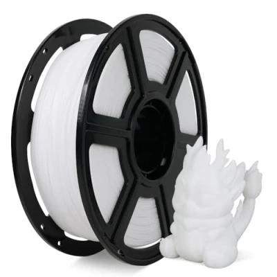Abbildung von FLASHFORGE High Speed PLA Filament 1.75mm, Druck bis zu 8x schneller, 500mm/s Schnelldruck 3D Drucker Filament, HS für optimale Effektivität bei hohen Geschwindigkeiten (Weiß)