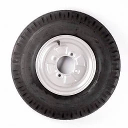 Abbildung von Komplettrad 10 Zoll Reifen 5.20 + Felge 355 kg 4PR 85 mm Nabendurchmesser Aanhangwagendirect Anhängershop