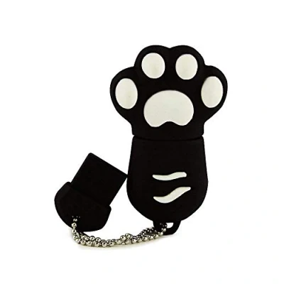 Abbildung von Ulticool Katzenpfote 8 GB USB Stick Memory Daten Storage Pen Drive Speicherstick Schwarz und Weiß